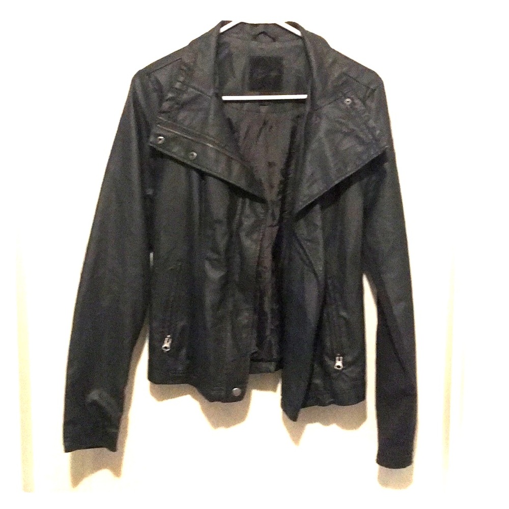 Faux leather jacket